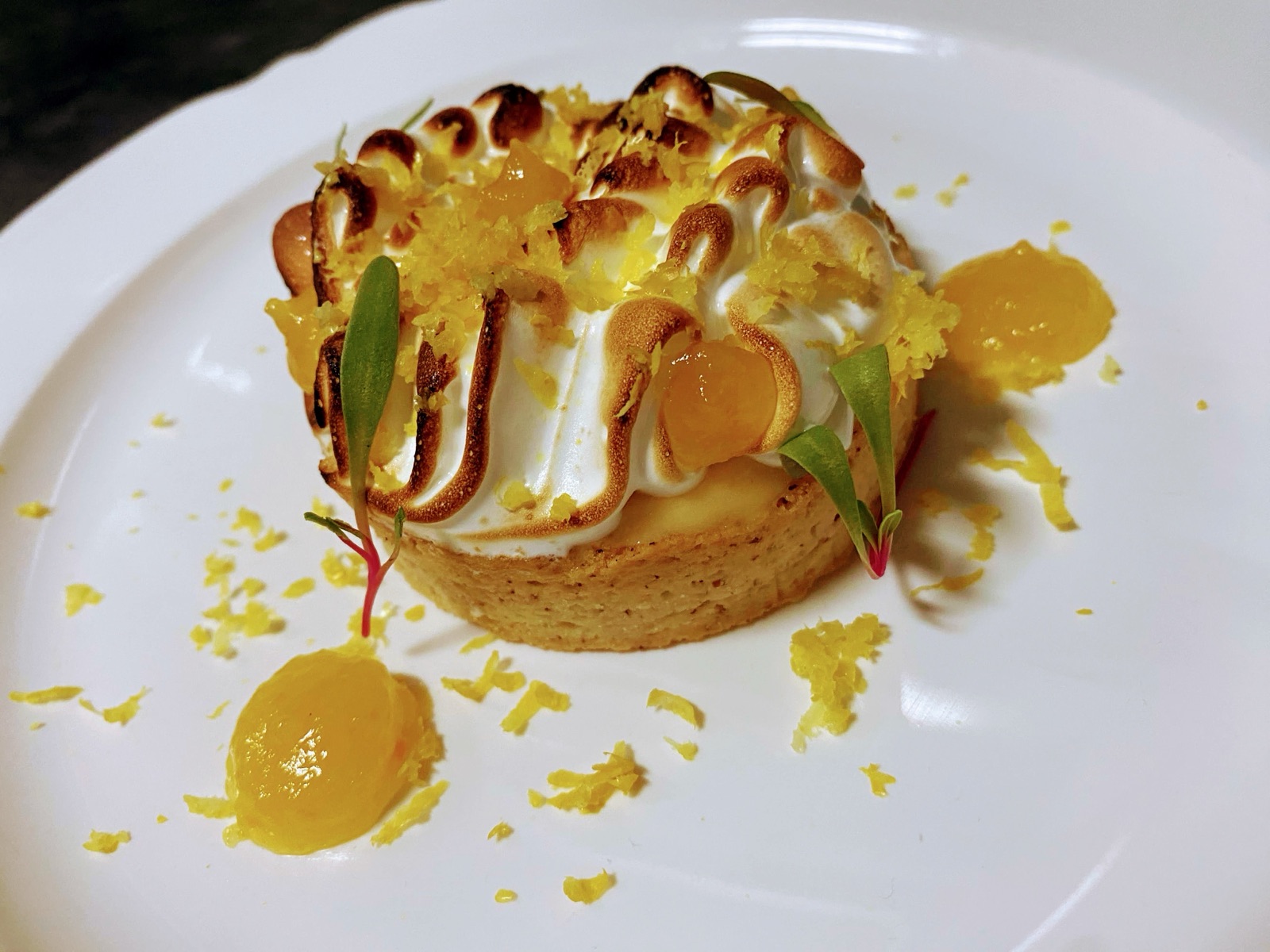 Tartaleta de limón con merengue italiano